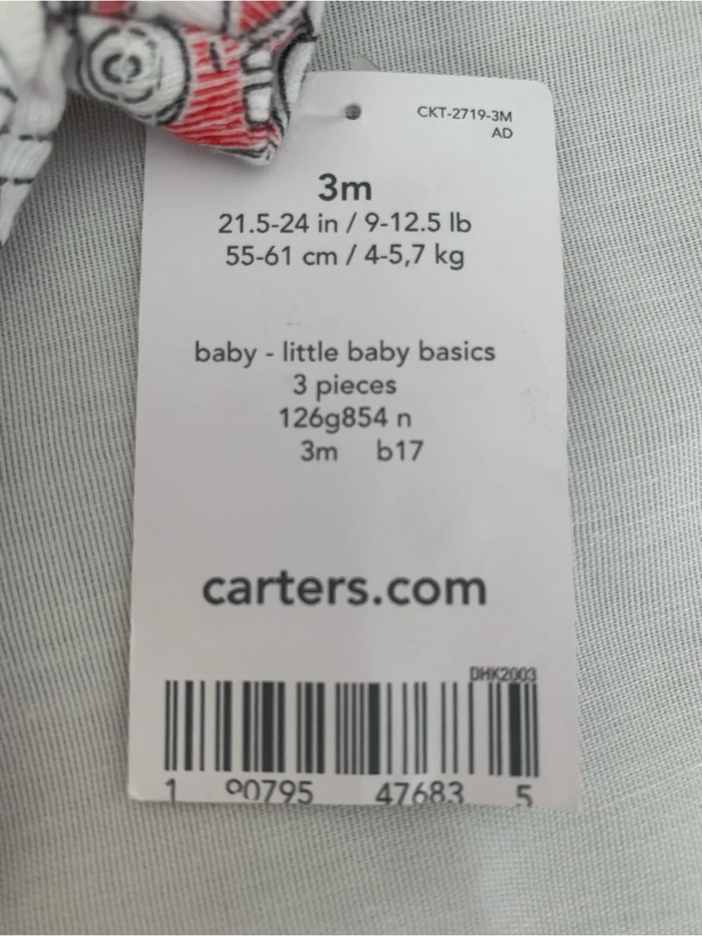 NWT Carter's Baby Boy 3pc Fire Truck Set 3M
